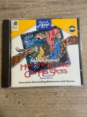 PC CD-ROM Rudyard Kipling's How the Leopard Got His Spots 1995 Microsoft Glover